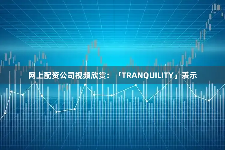 网上配资公司视频欣赏：「TRANQUILITY」表示